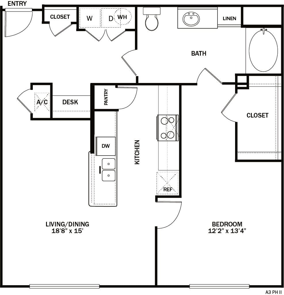 Floor plan layout diagram for 1G